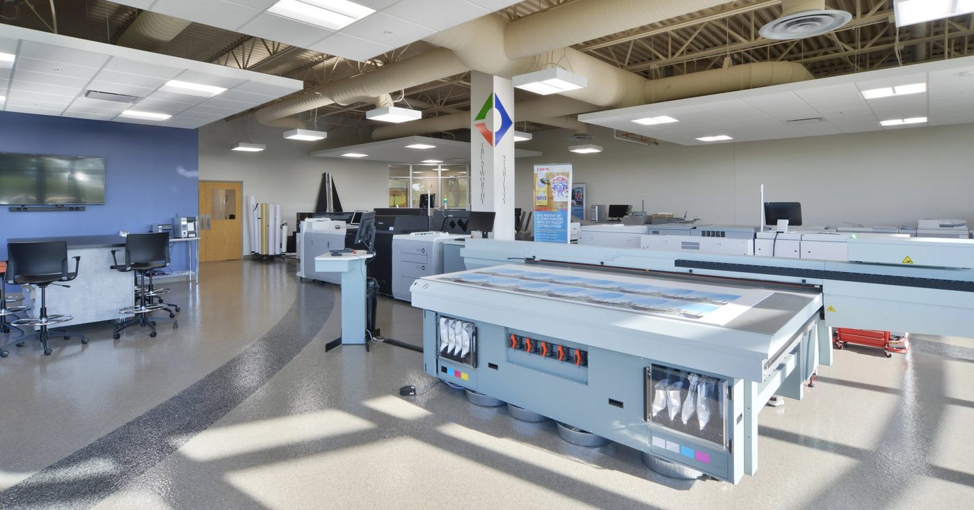 PrintFix.Space printer showroom and service centre with printers on display